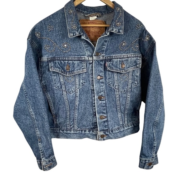 Levi's Other - 90s Vintage Levi’s Embellished Denim Trucker Jacket S Oversize 70598-4891 Unisex